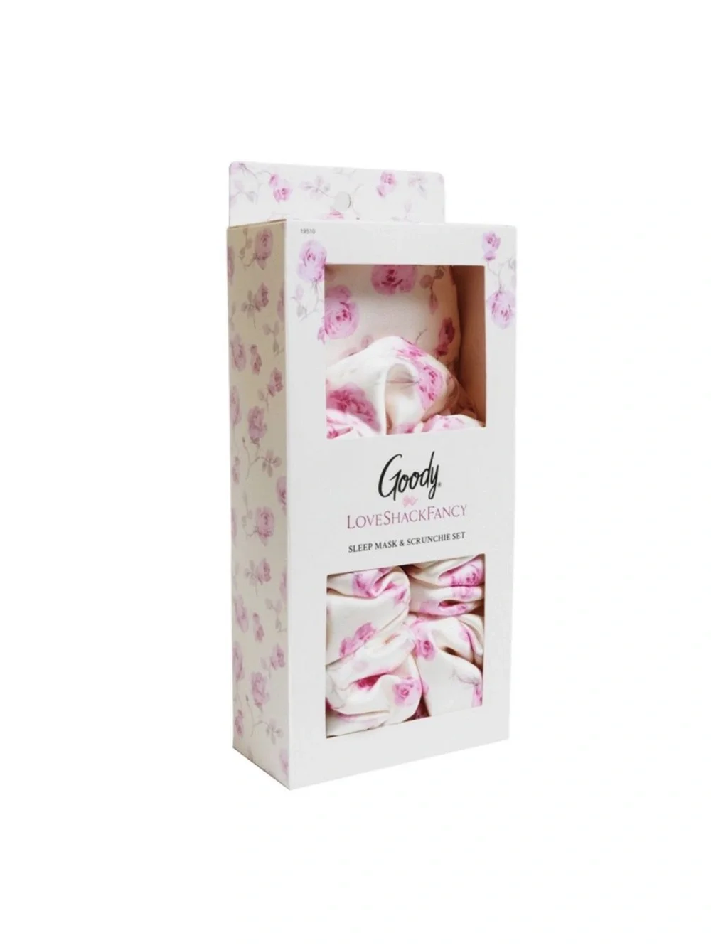 Target x LoveshackFancy floral Goody Ribbon Rosa Eye Mask + Scrunchie